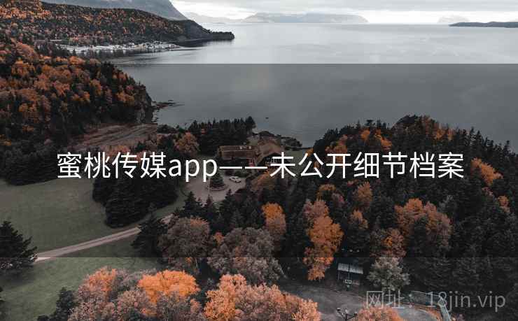 蜜桃传媒app——未公开细节档案